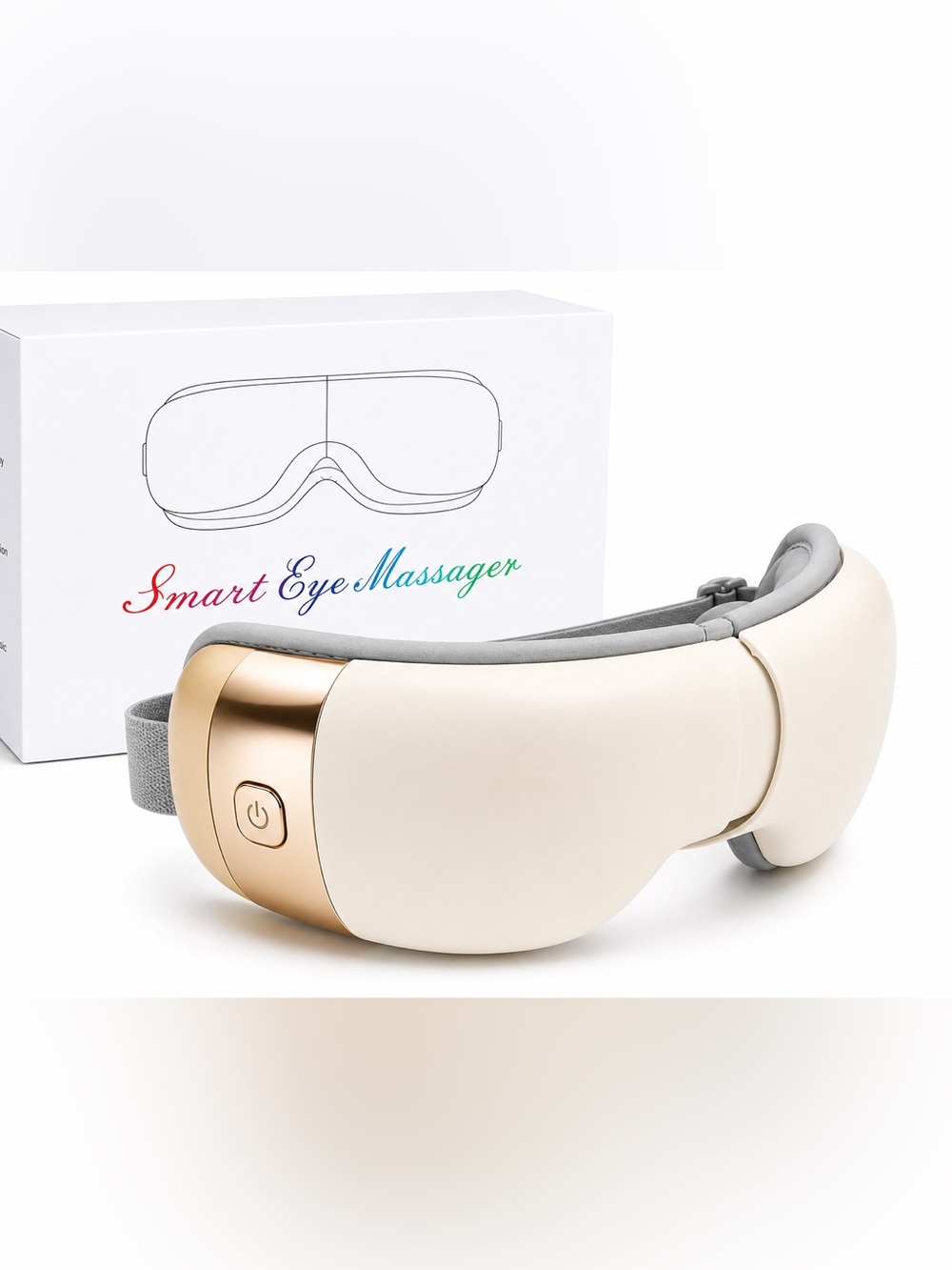 Smart Eye Massager with Heat, Air Compression & Bluetooth Music | New in Box